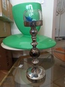 Bougeoir  argenté boule