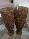 Vase doré