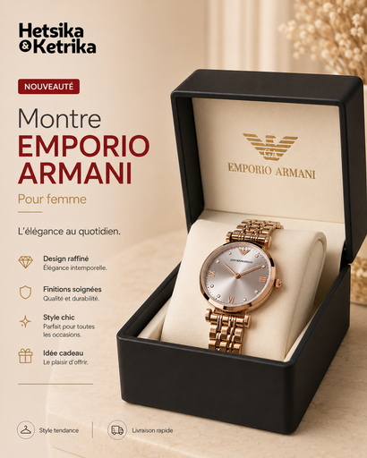 Montre Emporio Armani Cadran Argenté