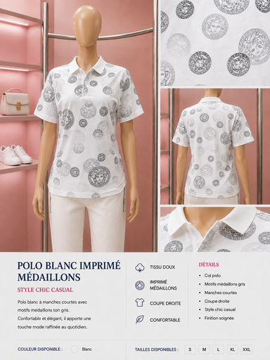 Polo Versace Imprimé Méduse